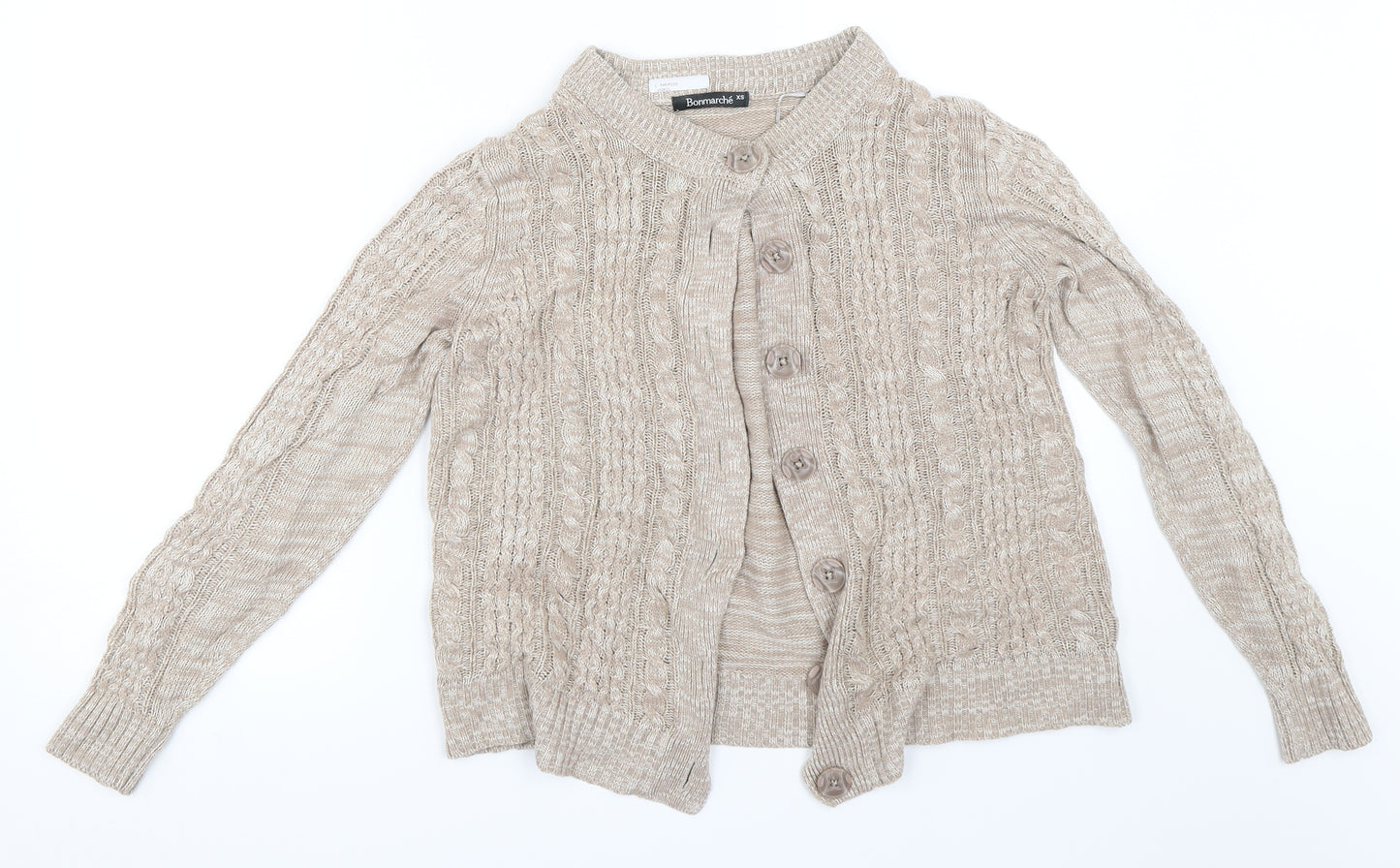 Bonmarché Womens Beige   Cardigan Jumper Size XS