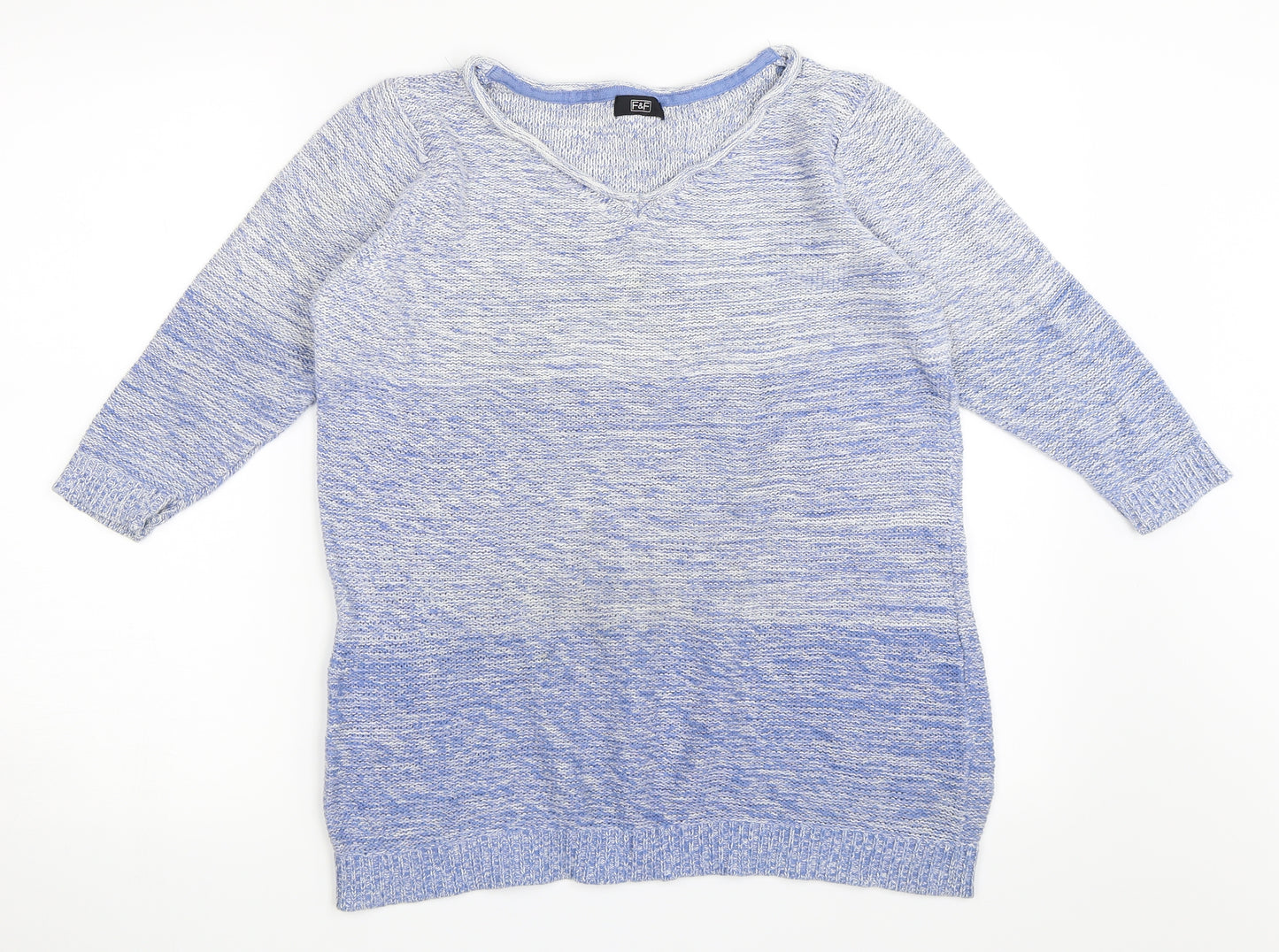 F&F Womens Blue   Pullover Jumper Size 14