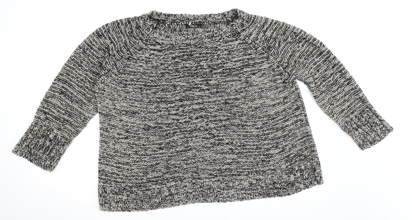 M&Co Womens Beige   Pullover Jumper Size M