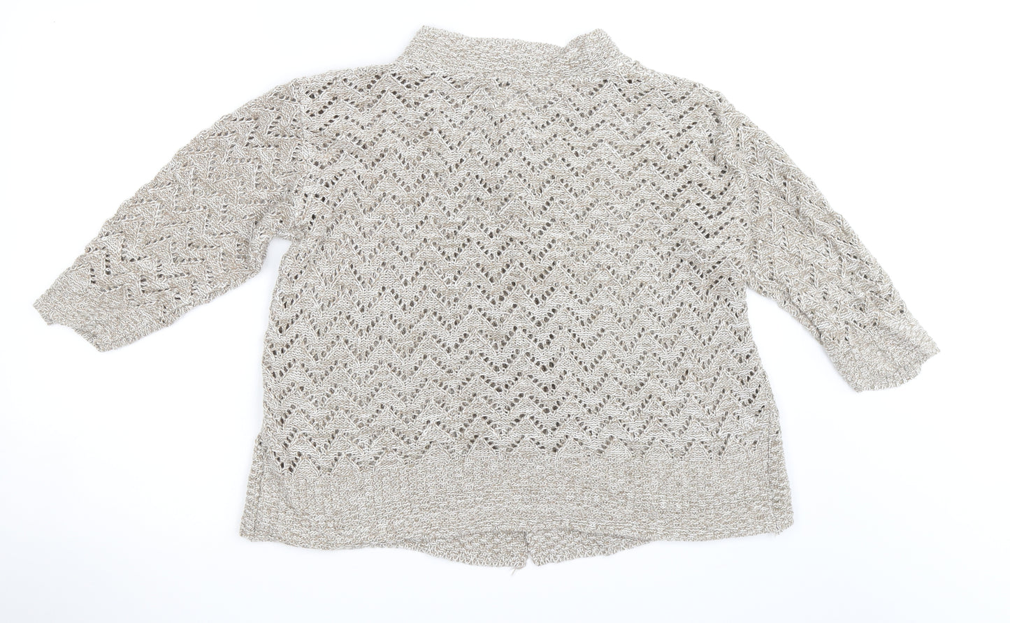 Voguish Womens Beige   Cardigan Jumper Size M