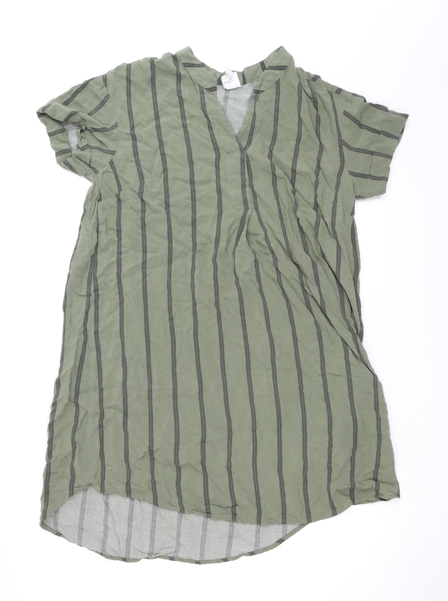 H&M Womens Green   Tunic Blouse Size 8