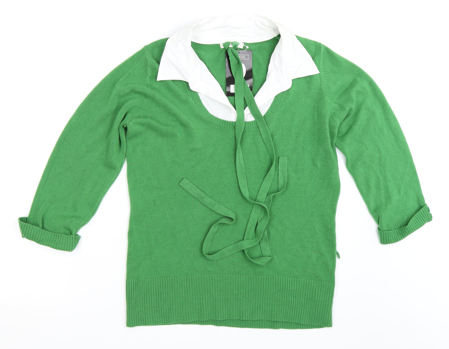 George Womens Green   Pullover Jumper Size 16