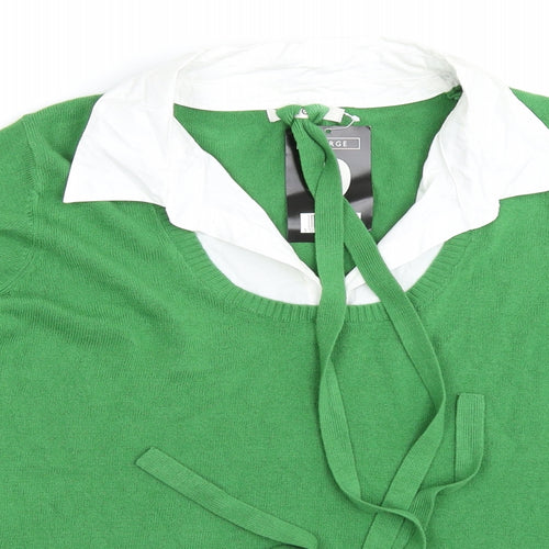 George Womens Green   Pullover Jumper Size 16