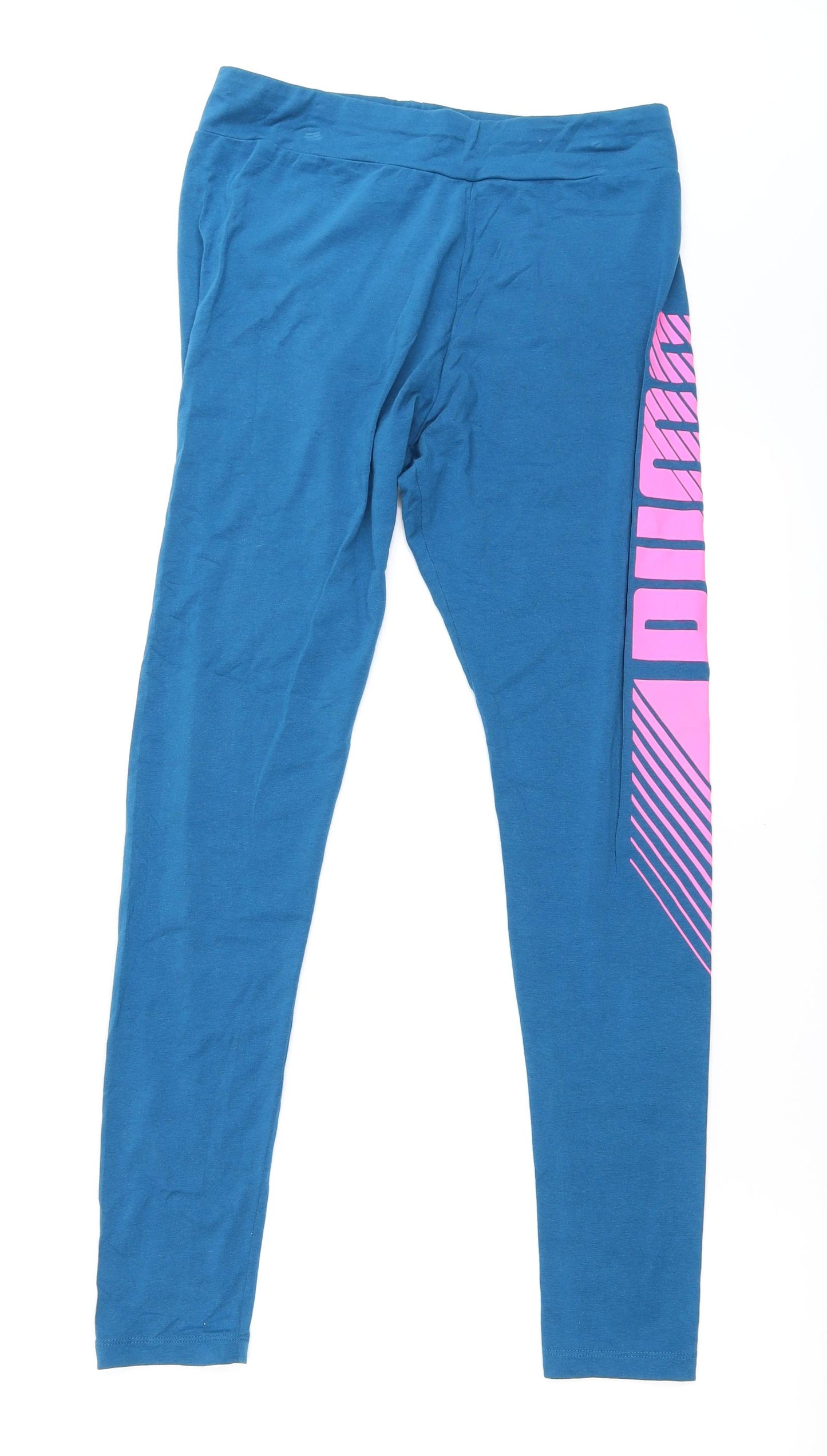 PUMA Womens Blue   Capri Leggings Size XL L28 in