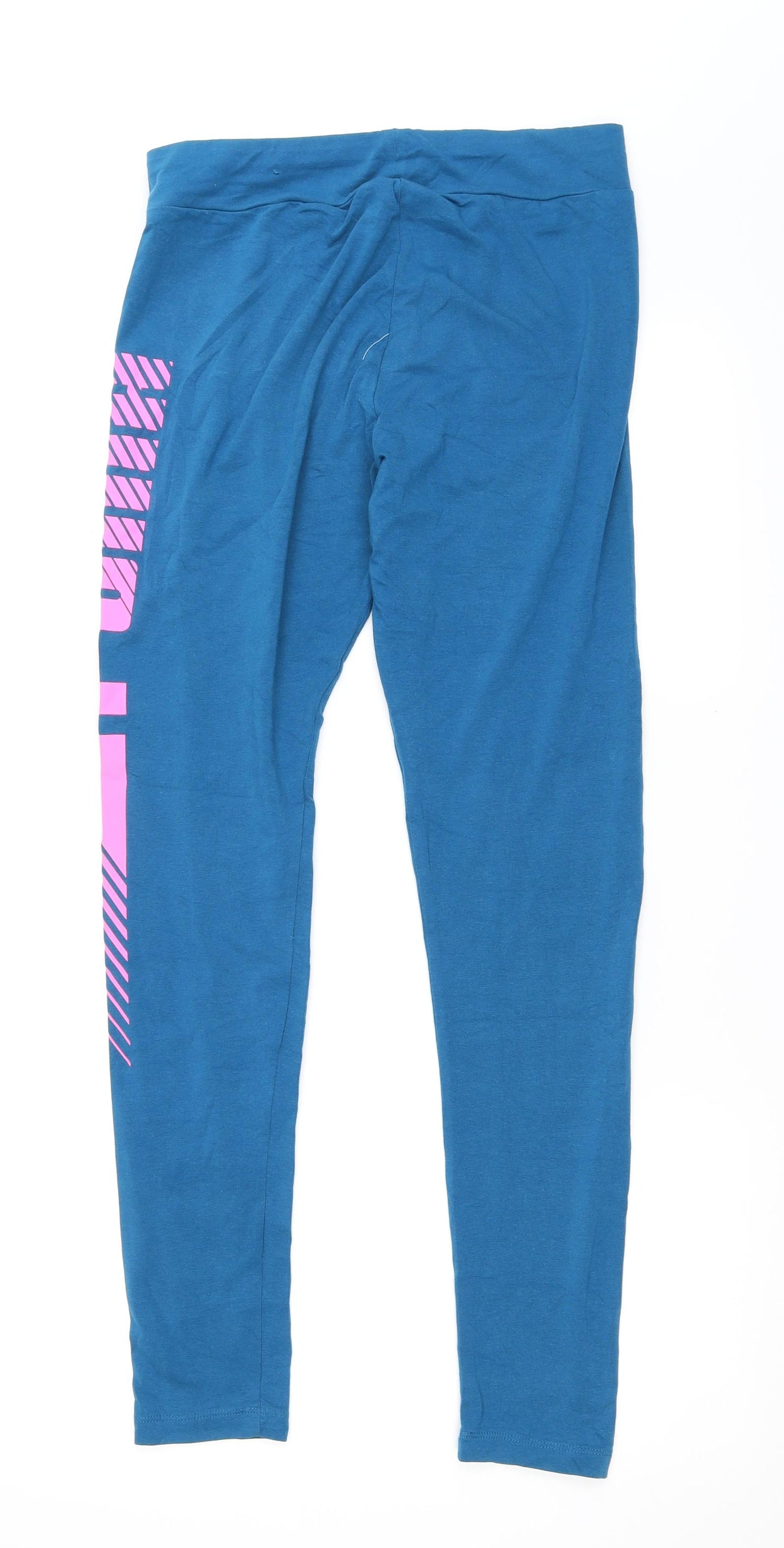 PUMA Womens Blue   Capri Leggings Size XL L28 in