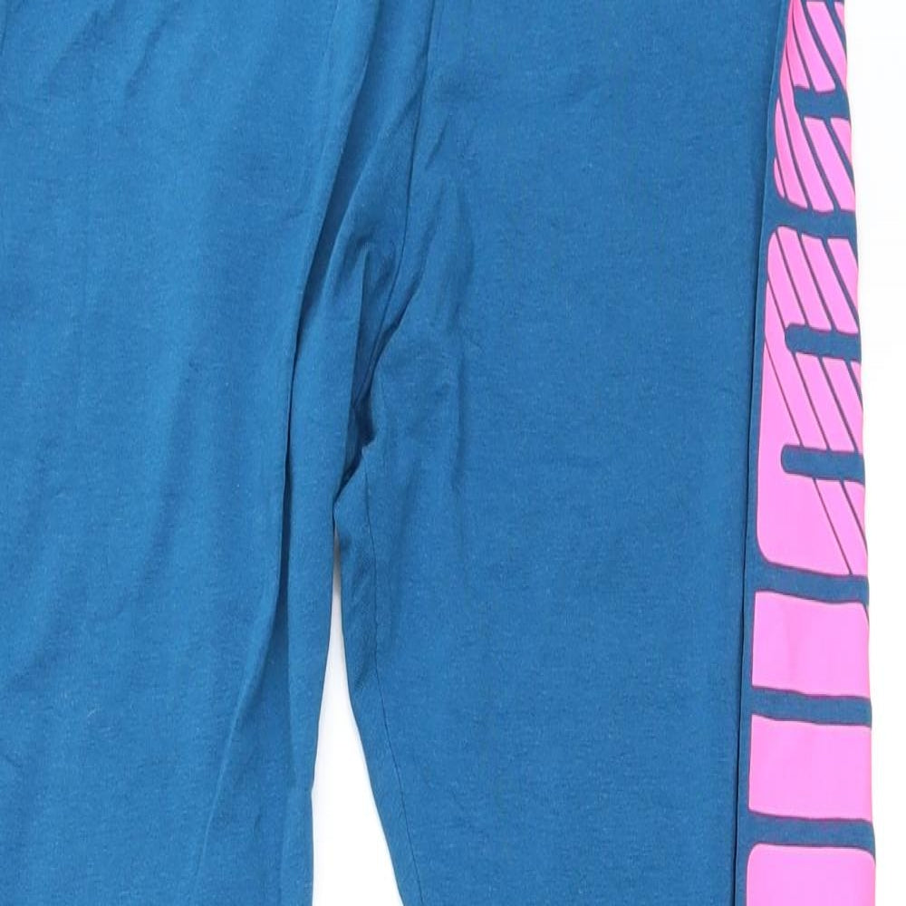 PUMA Womens Blue   Capri Leggings Size XL L28 in