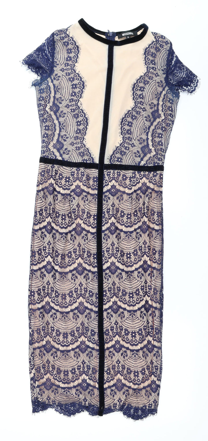 Missguided Womens Blue Bodycon Size 12