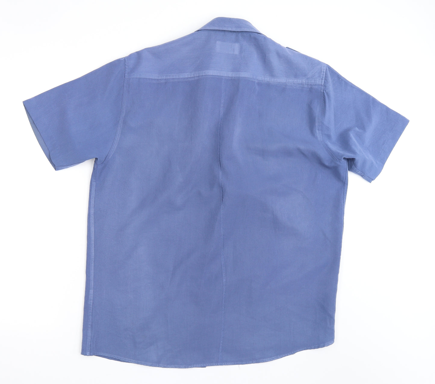 Lincoln Mens Blue    Button-Up Size L