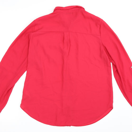George Womens Pink   Basic Button-Up Size 14