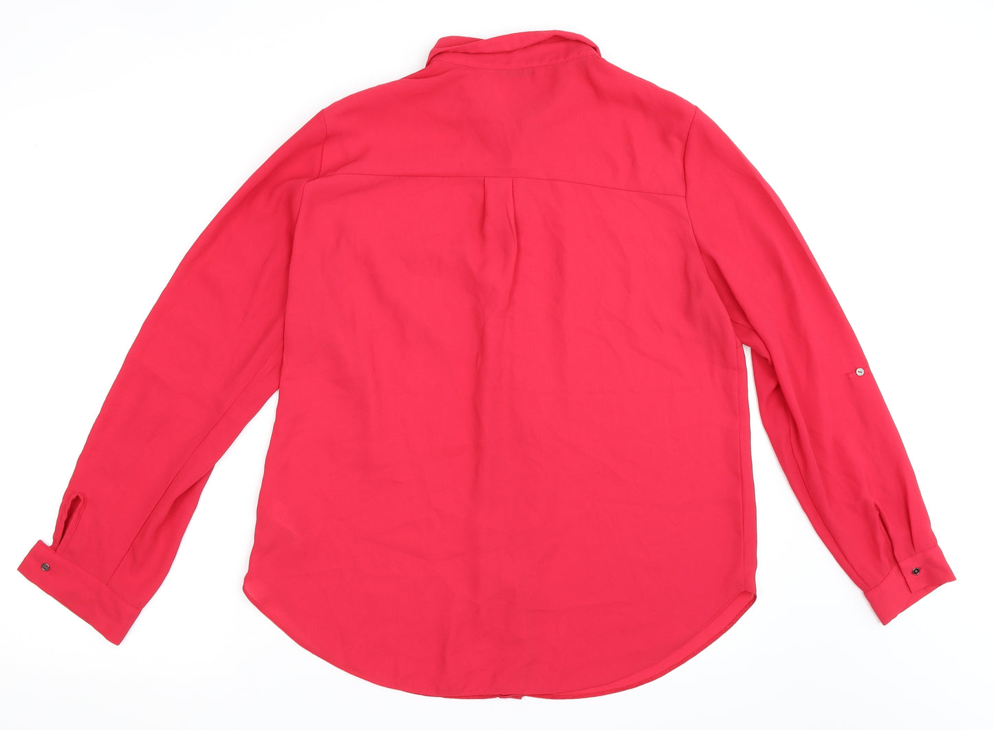 George Womens Pink   Basic Button-Up Size 14