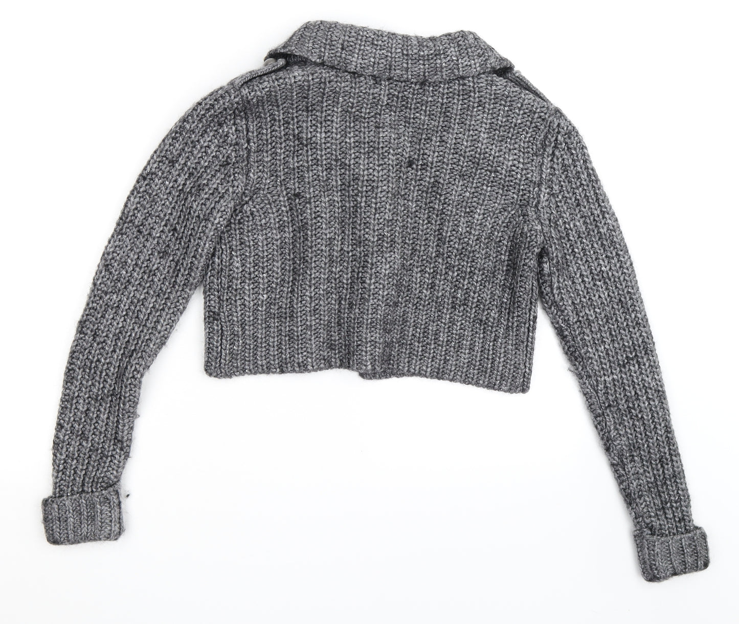Marks and Spencer Womens Grey   Cardigan Jumper Size 10
