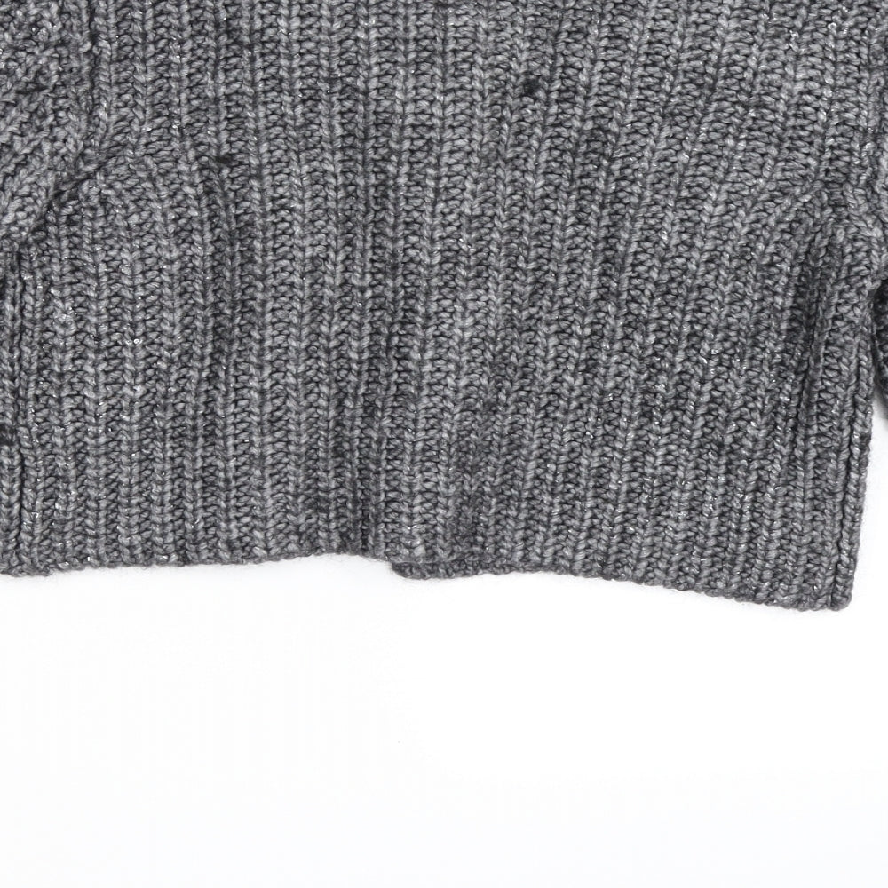 Marks and Spencer Womens Grey   Cardigan Jumper Size 10
