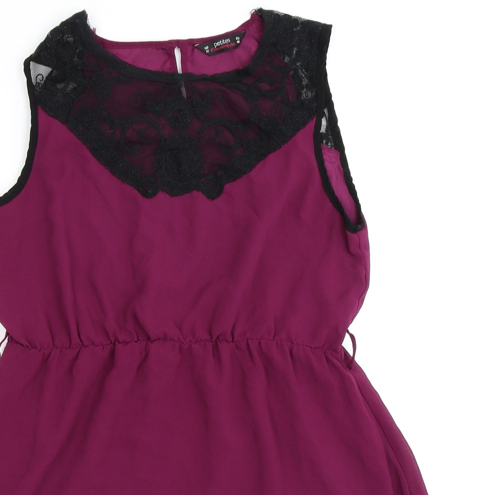 Miss Selfridge Womens Purple   Skater Dress  Size 12