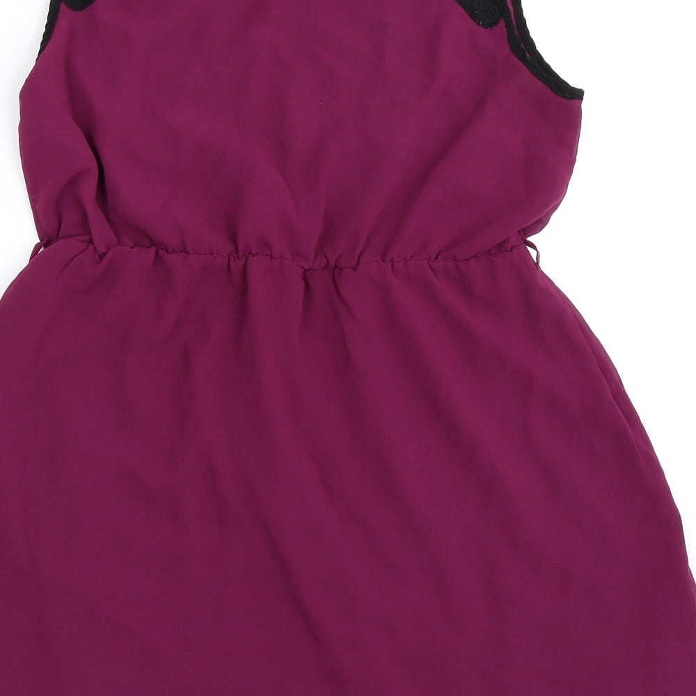 Miss Selfridge Womens Purple   Skater Dress  Size 12