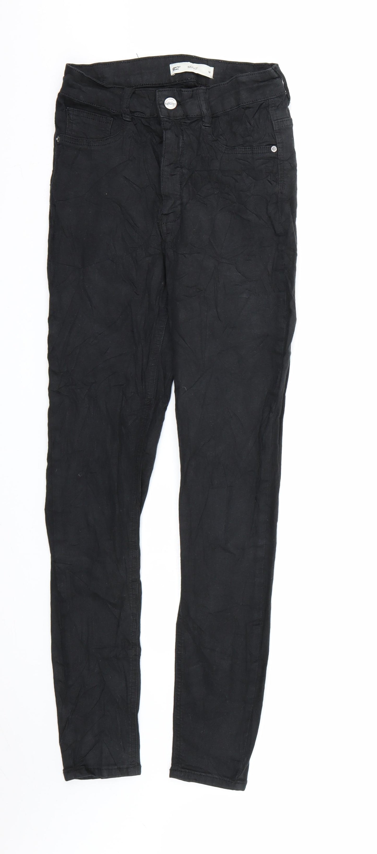 Ginatricot Womens Black  Denim Skinny Jeans Size M L29 in