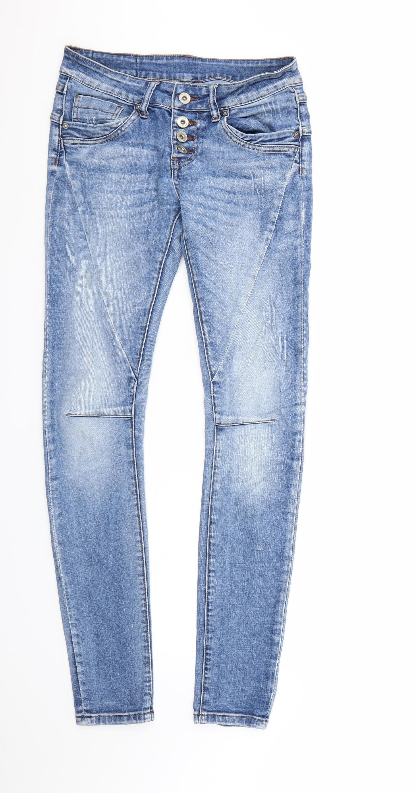 FB sister Womens Blue  Denim Skinny Jeans Size 28 in L31 in