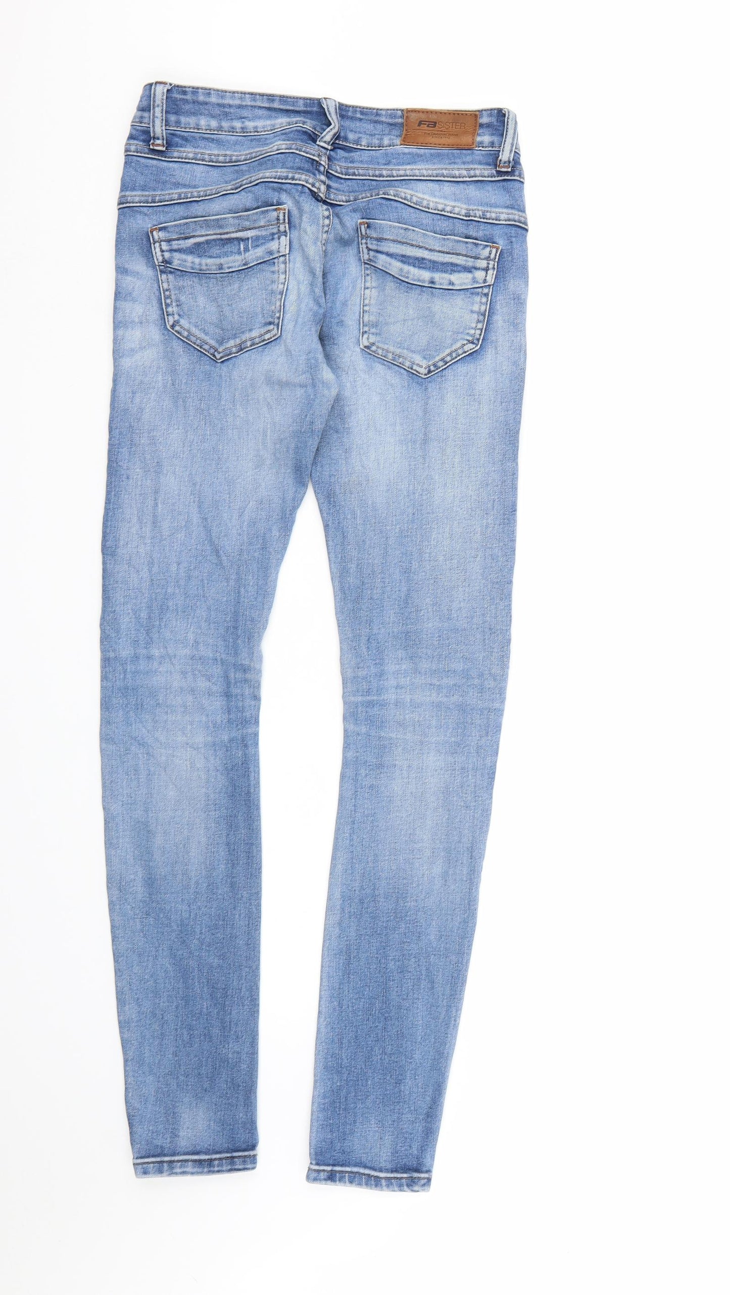 FB sister Womens Blue  Denim Skinny Jeans Size 28 in L31 in