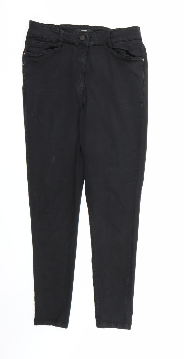 George Womens Black Denim Skinny Jeans Size 10 L27 in