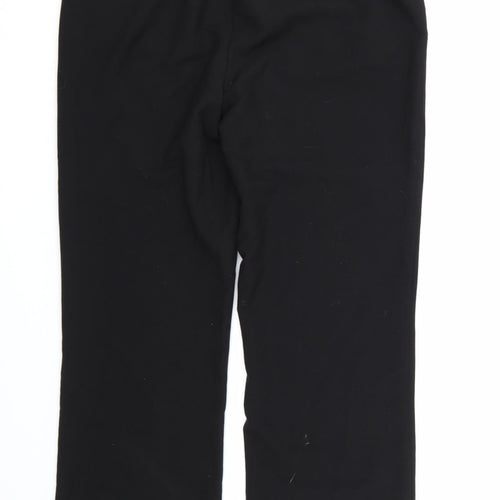 Maine New England Womens Black  Rayon Dress Pants Trousers Size 14 L29 in