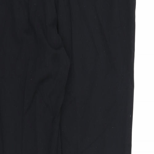 Marks and Spencer Womens Black  Rayon Dress Pants Trousers Size 14 L30 in