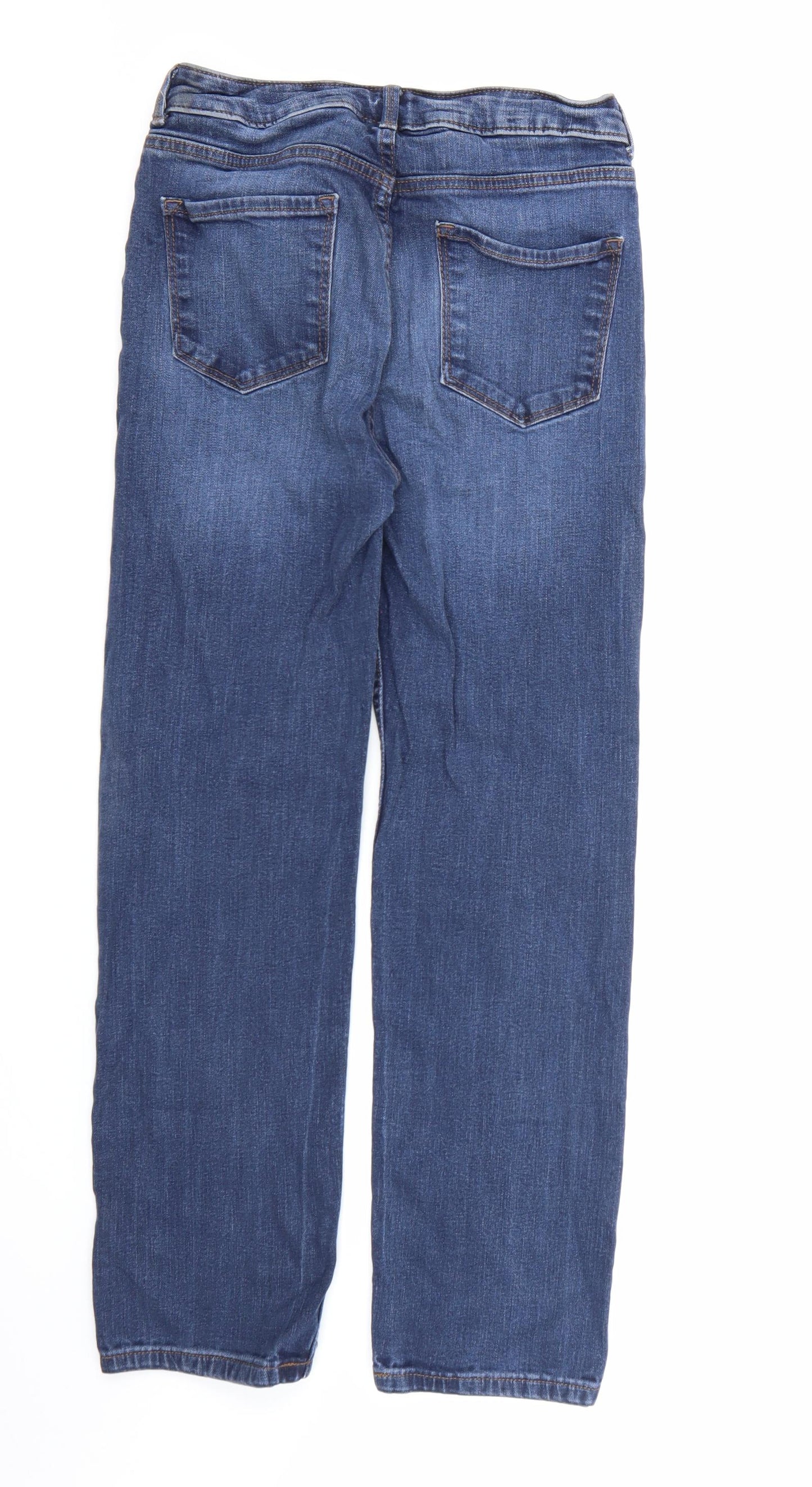 Marks and Spencer Womens Blue  Denim Straight Jeans Size 12 L28 in