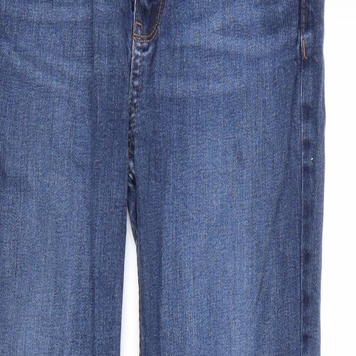 Marks and Spencer Womens Blue  Denim Straight Jeans Size 12 L28 in