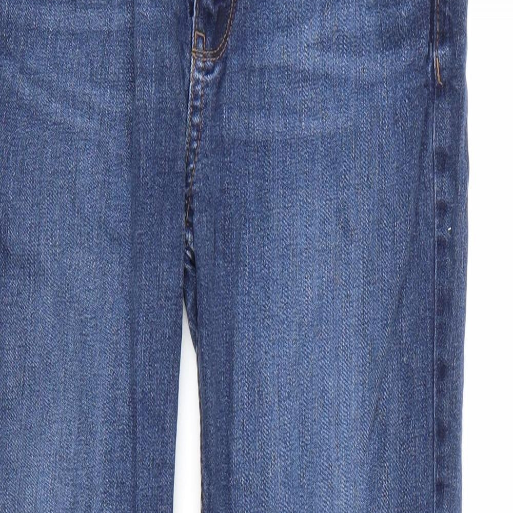 Marks and Spencer Womens Blue  Denim Straight Jeans Size 12 L28 in
