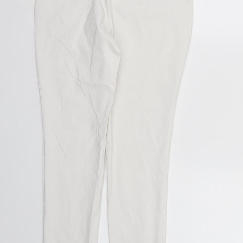 F&F Womens White  Denim Skinny Jeans Size 8 L30 in