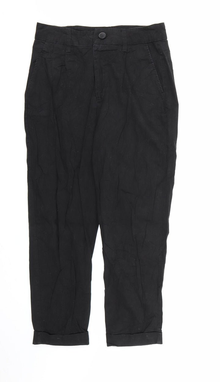 Bershka Womens Black Denim Straight Jeans Size 10 L24 in