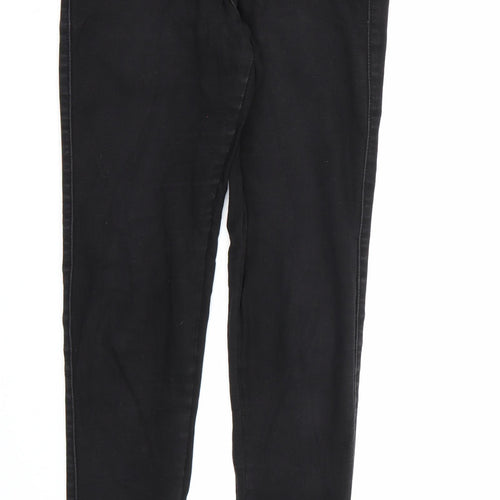 Missguided Womens Black  Denim Skinny Jeans Size 10 L30 in