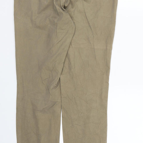 Cambio Womens Green  Denim Straight Jeans Size 10 L31 in