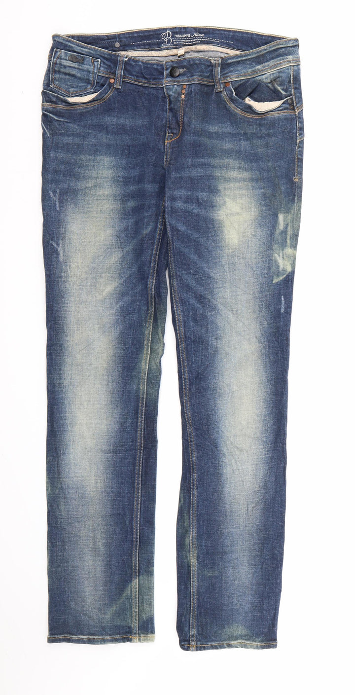 Blend Denim Womens Blue Denim Straight Jeans Size 33 in L33 in