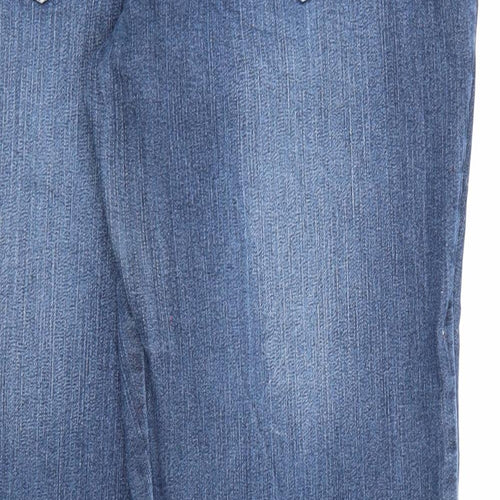 Sheego Womens Blue  Denim Bootcut Jeans Size 36 in L29 in