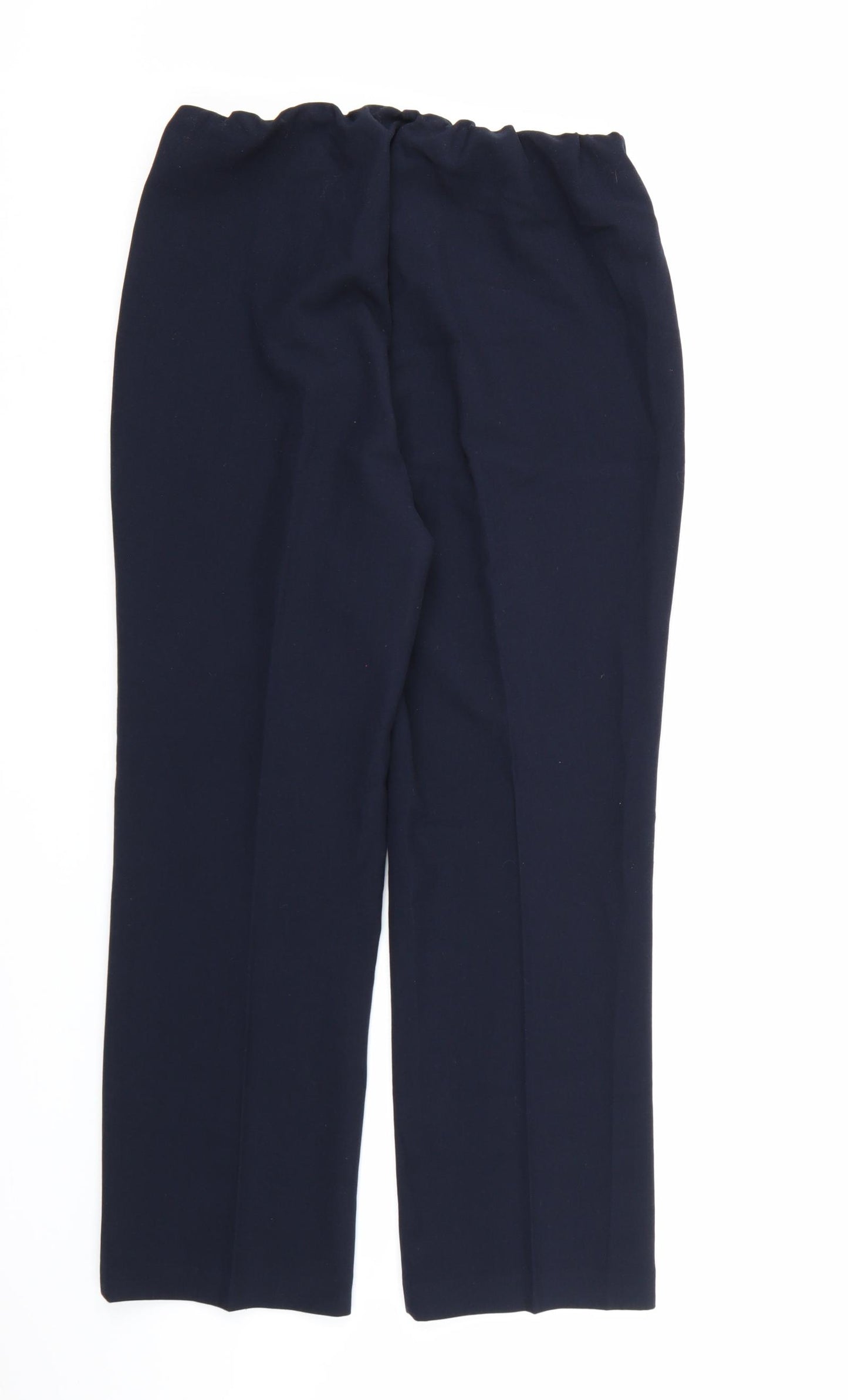 Preworn Womens Blue  Rayon Dress Pants Trousers Size 10 L27 in