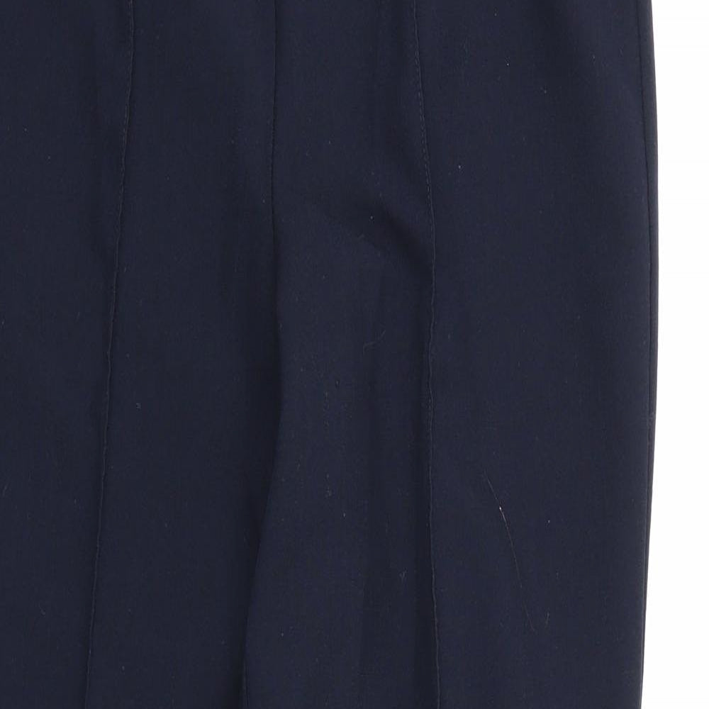 Preworn Womens Blue  Rayon Dress Pants Trousers Size 10 L27 in