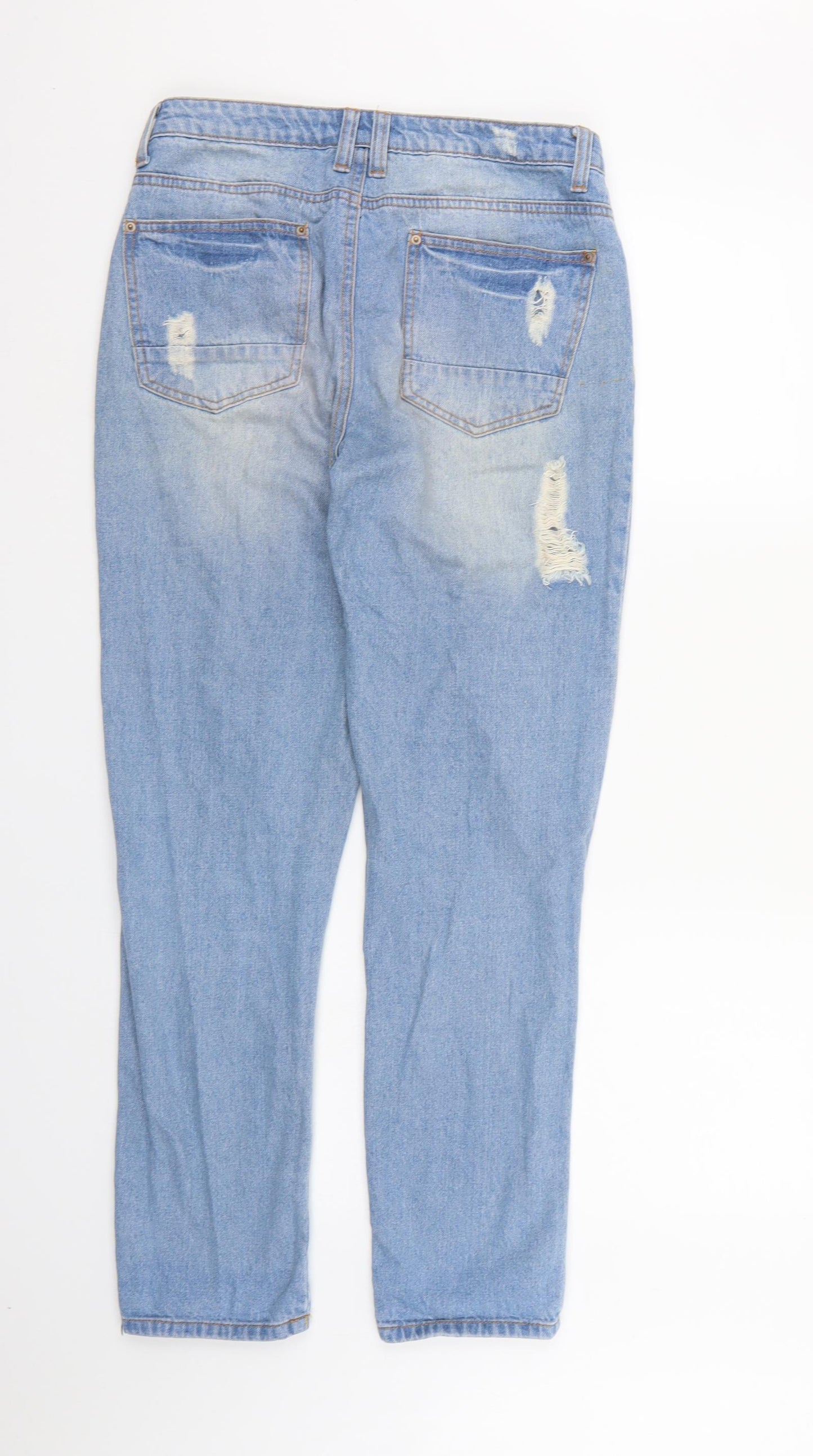 Boohoo Womens Blue  Denim Mom Jeans Size 8 L28 in