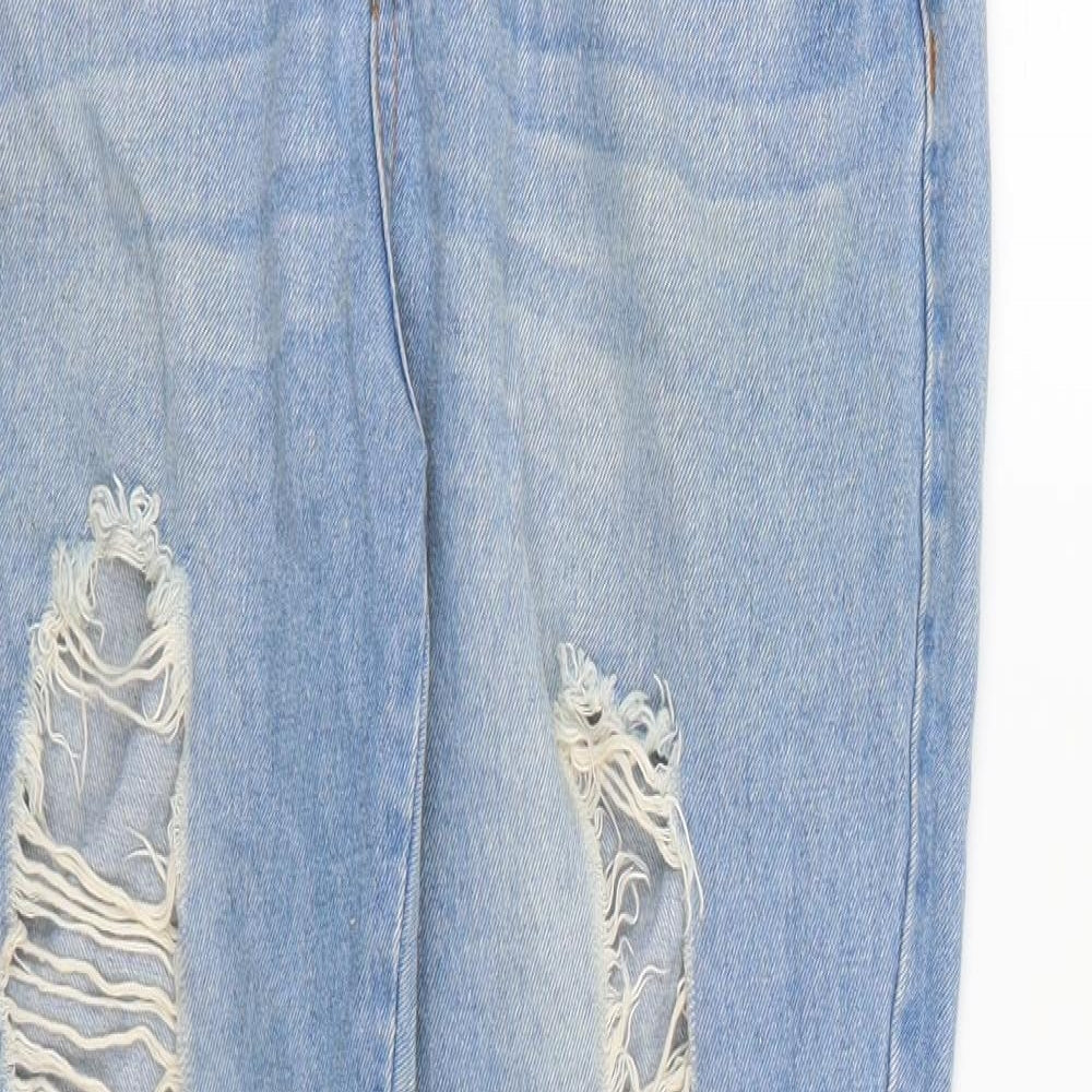 Boohoo Womens Blue  Denim Mom Jeans Size 8 L28 in