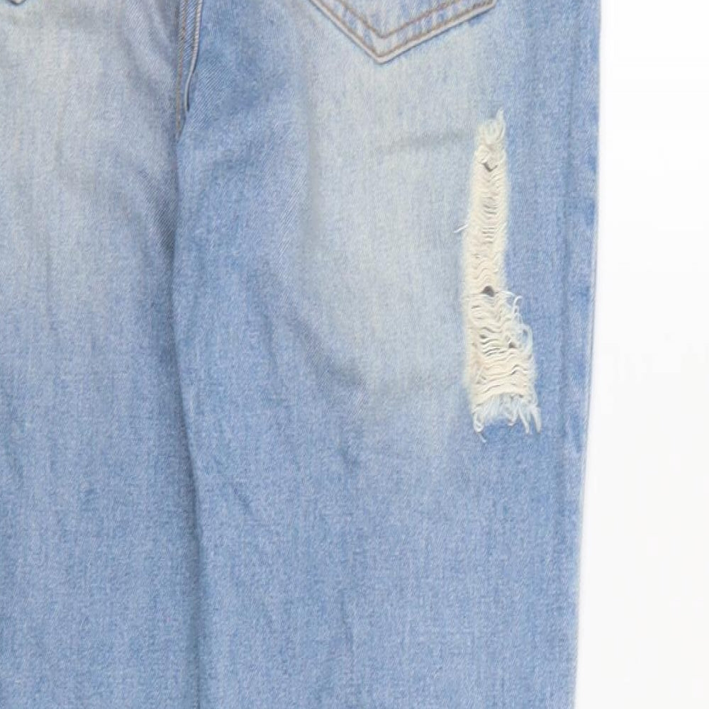 Boohoo Womens Blue  Denim Mom Jeans Size 8 L28 in