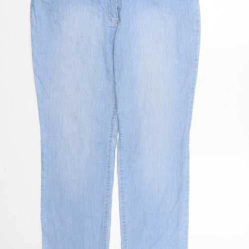 Gerry Weber Womens Blue  Denim Straight Jeans Size 38 in L30 in