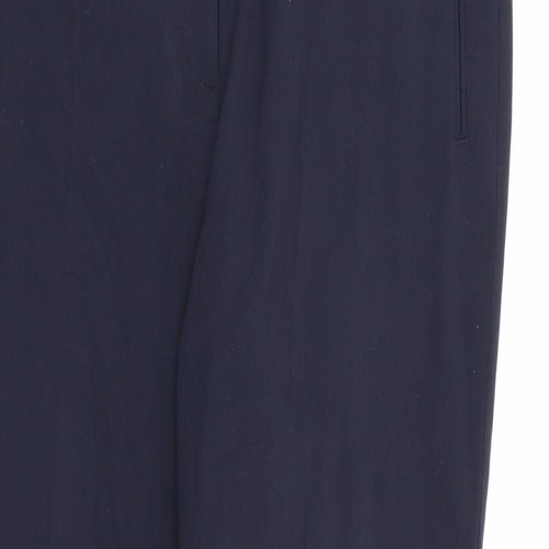 Marks and Spencer Womens Blue  Rayon Dress Pants Trousers Size 14 L28 in