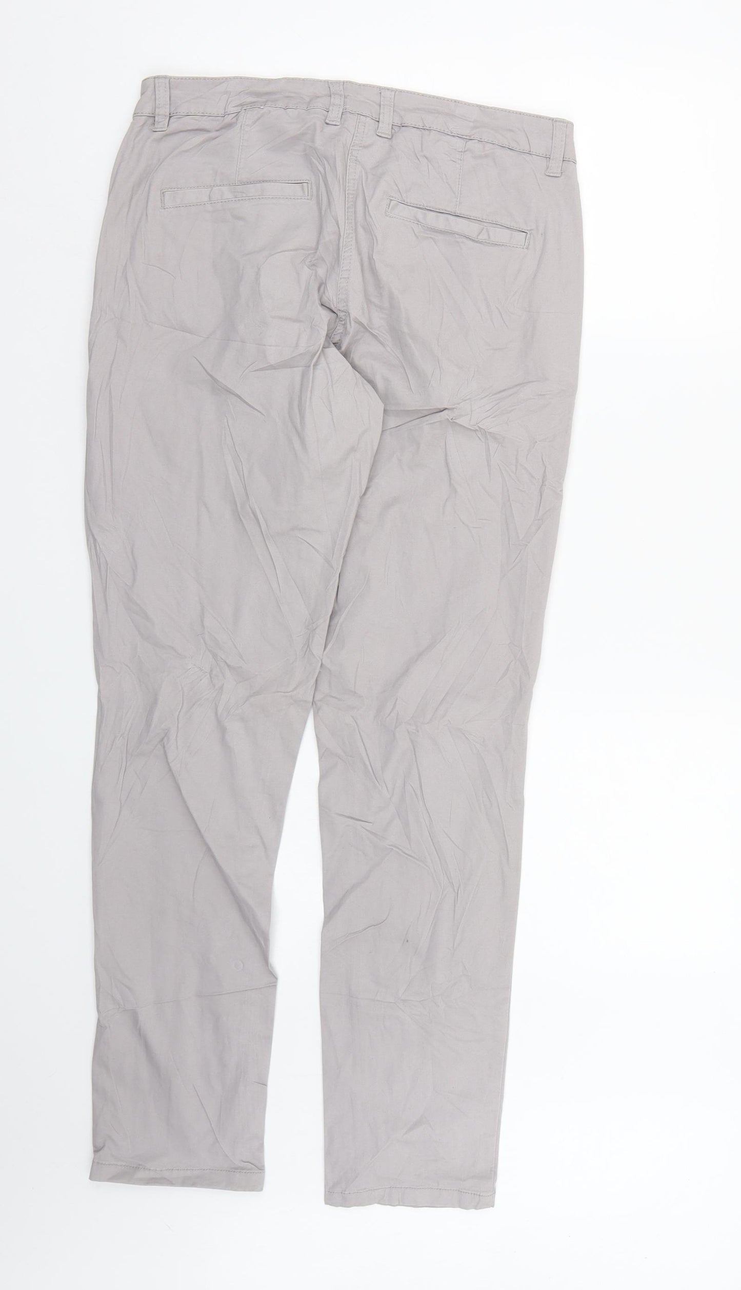 Blue motion Womens Grey   Chino Trousers Size 10 L31 in