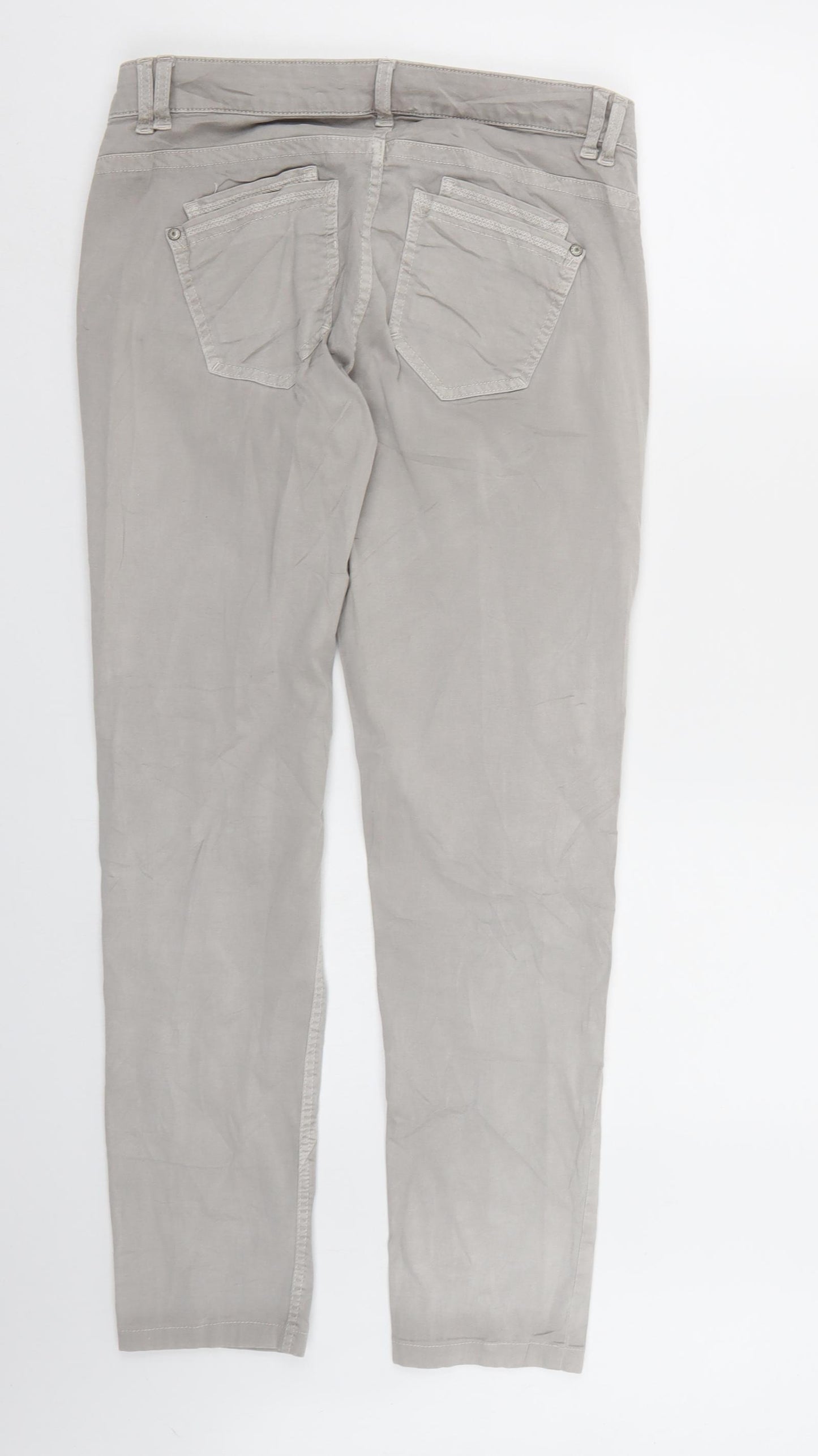 Kennys Womens Grey   Chino Trousers Size 12 L30 in