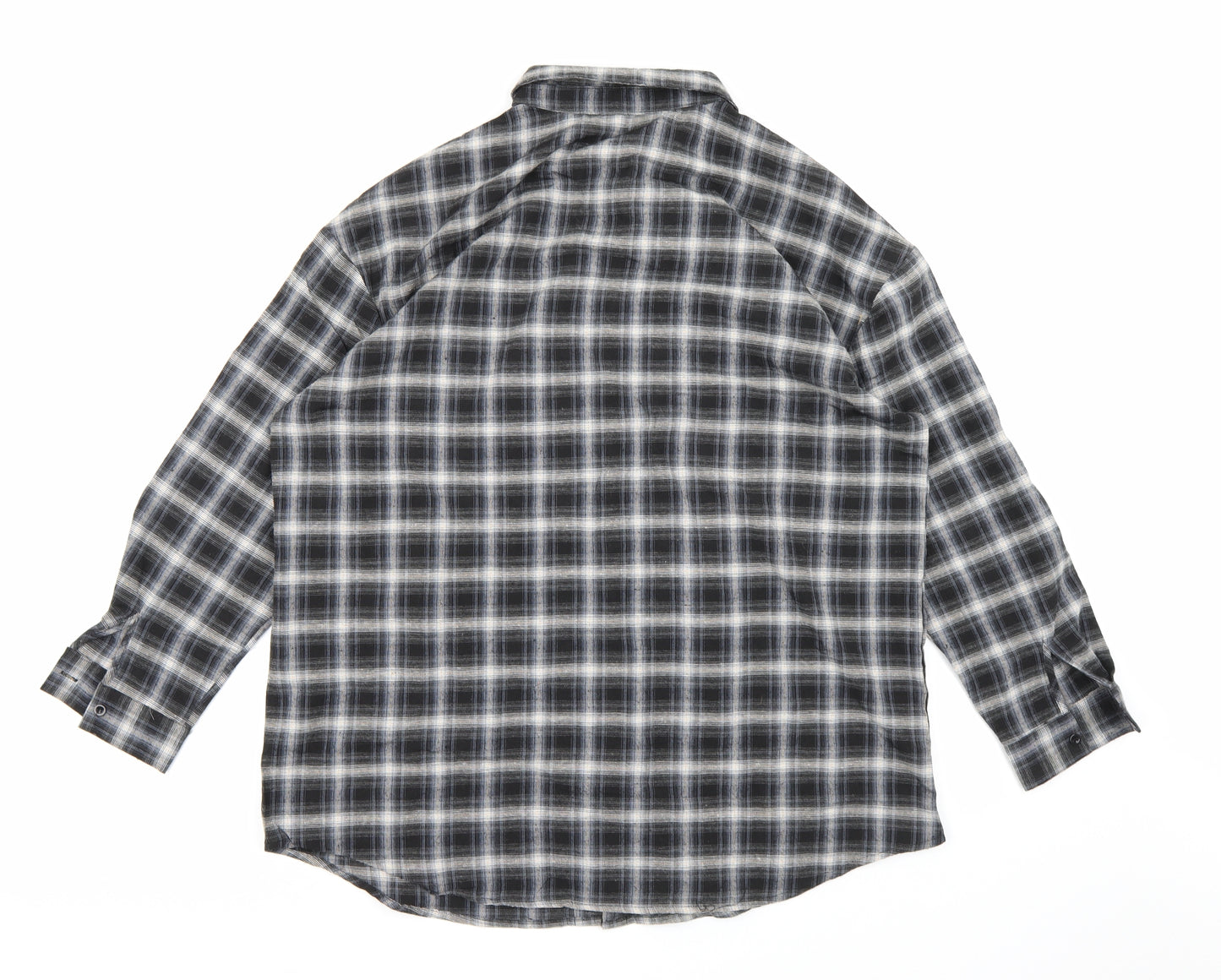 Boohoo Womens Black Check  Shirt Dress  Size 16