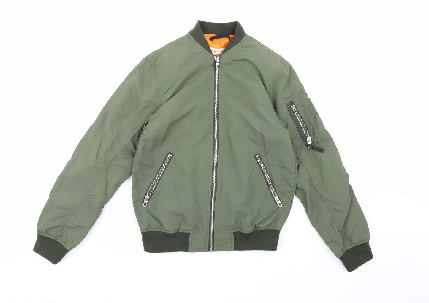 H&M Boys Green   Jacket  Size 11 Years