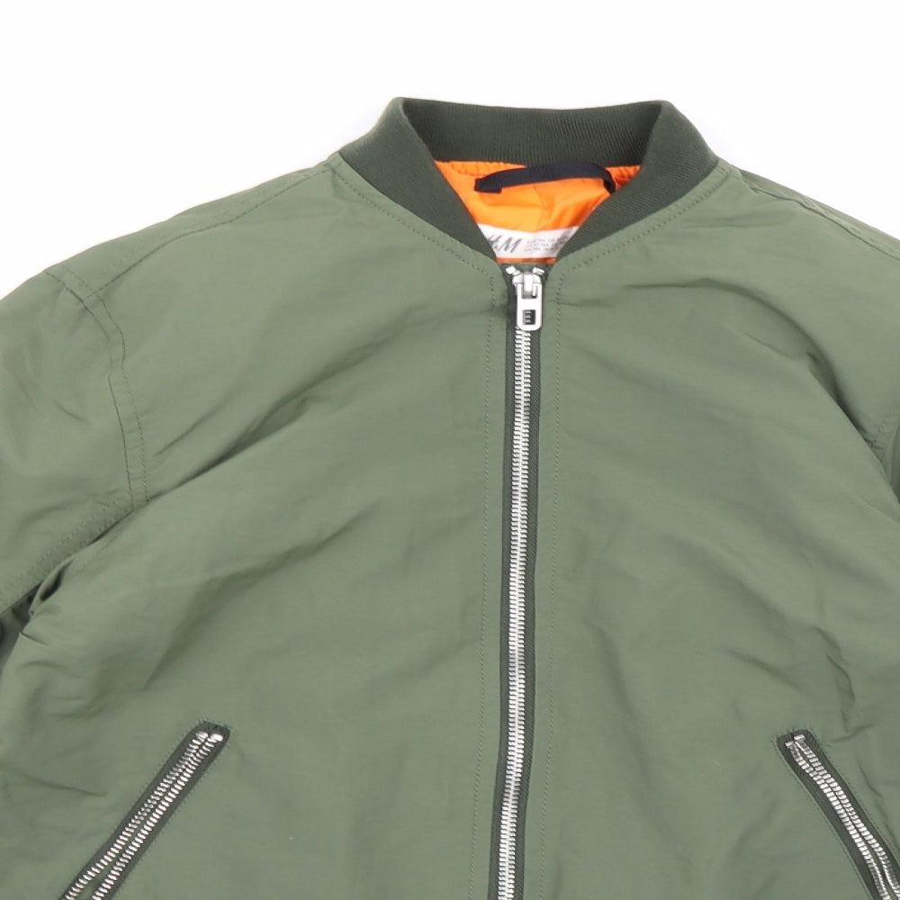 H&M Boys Green   Jacket  Size 11 Years