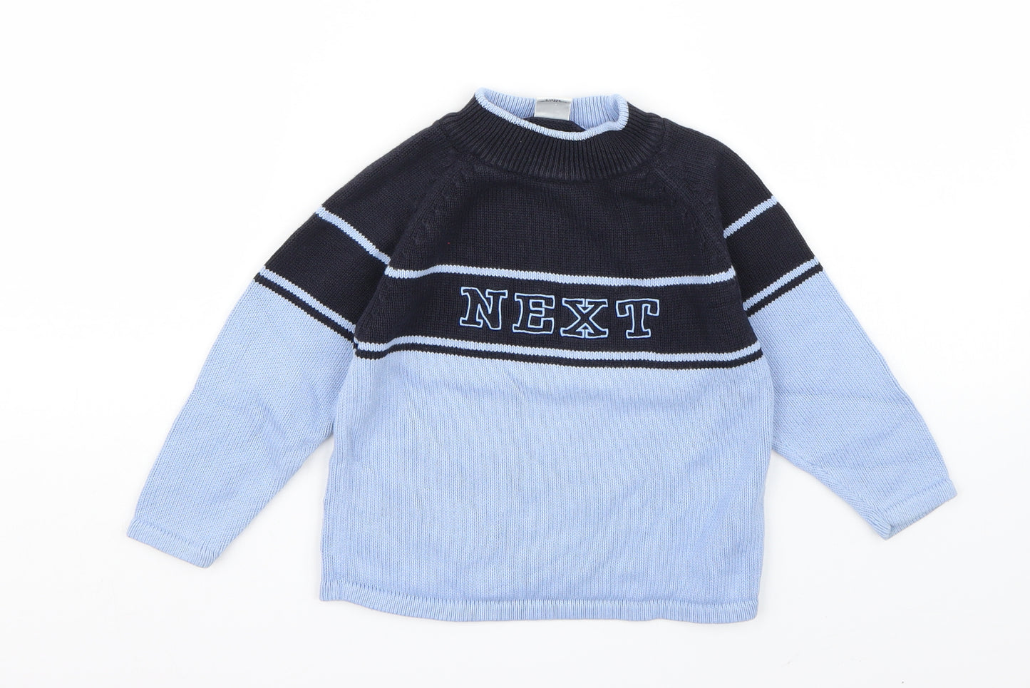NEXT Boys Blue  Knit Pullover Jumper Size 3 Years