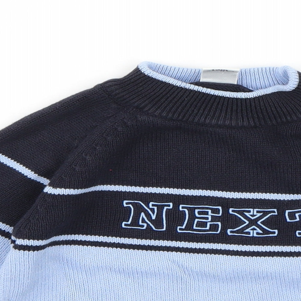 NEXT Boys Blue  Knit Pullover Jumper Size 3 Years