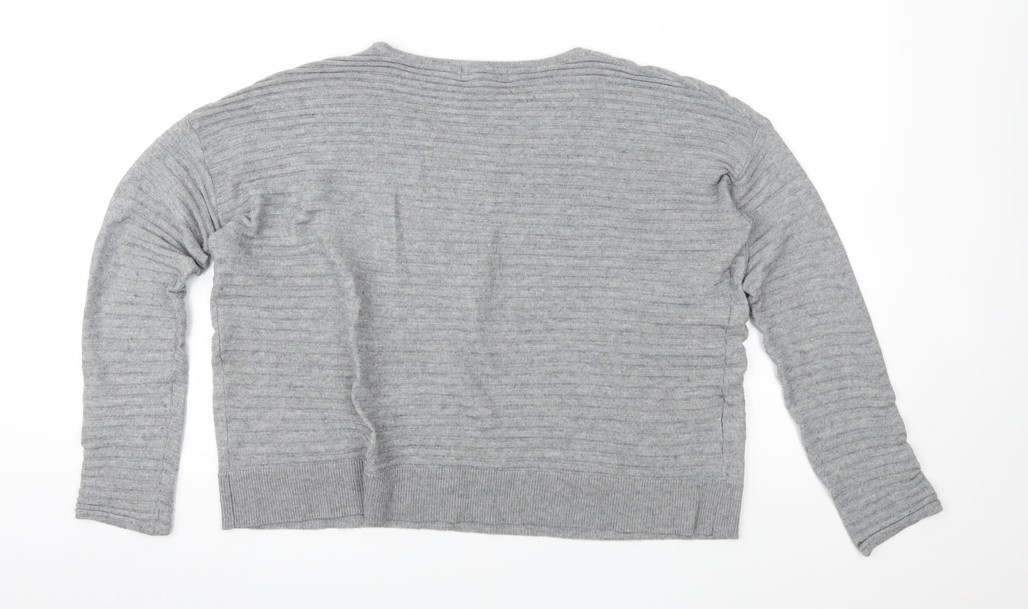 Mango Womens Grey  Knit Pullover Jumper Size S