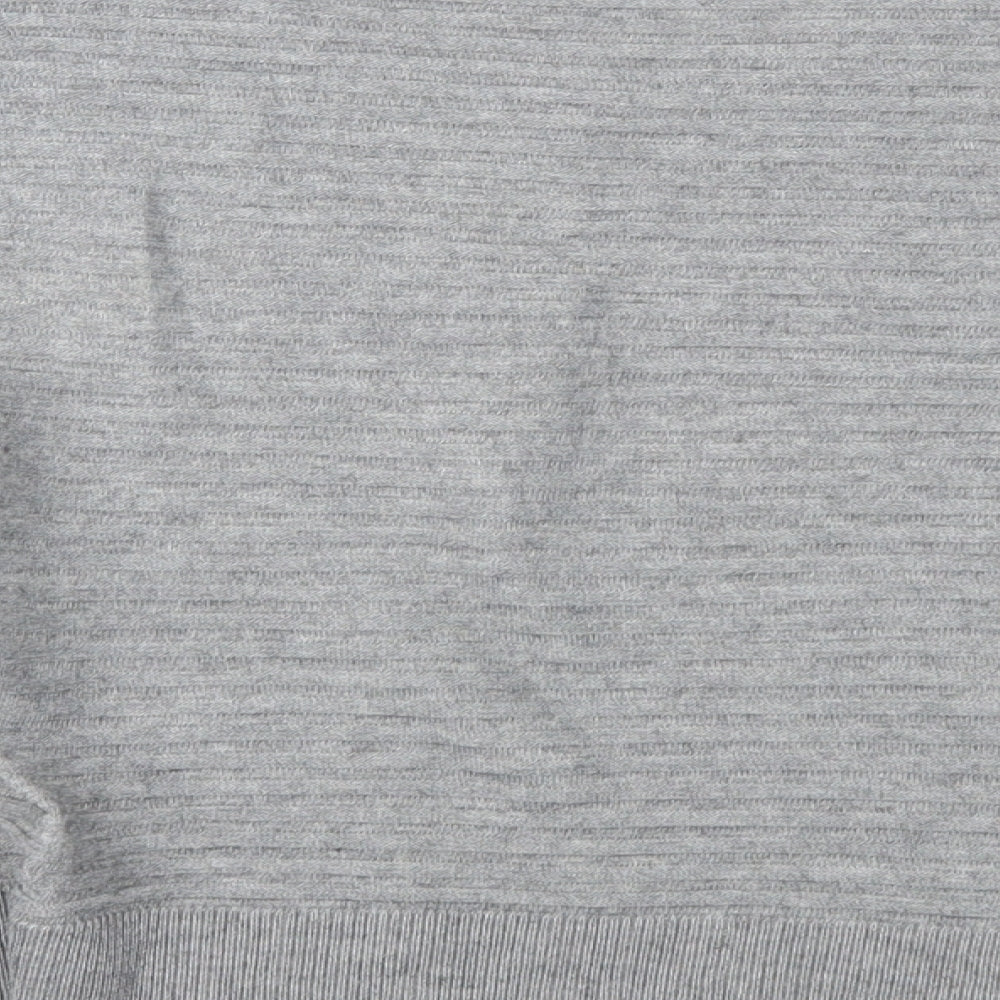 Mango Womens Grey  Knit Pullover Jumper Size S