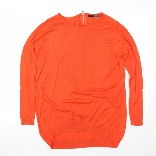 Atmosphere Womens Orange  Knit Pullover Jumper Size XS